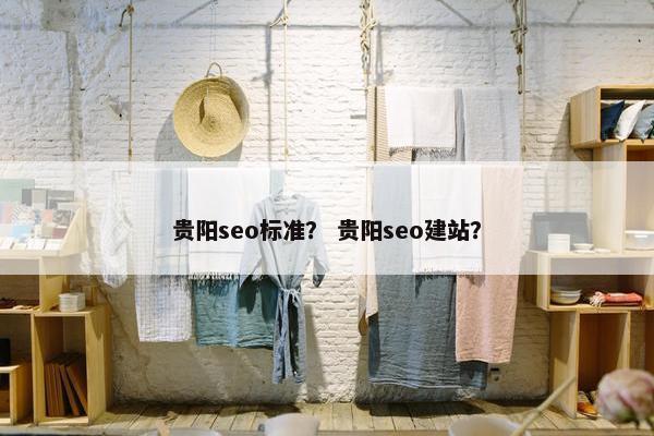 贵阳seo标准？ 贵阳seo建站？