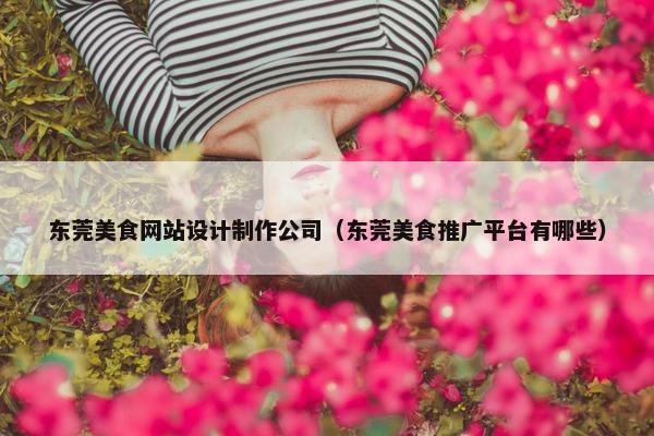 东莞美食网站设计制作公司（东莞美食推广平台有哪些）