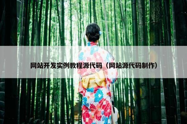网站开发实例教程源代码（网站源代码制作）