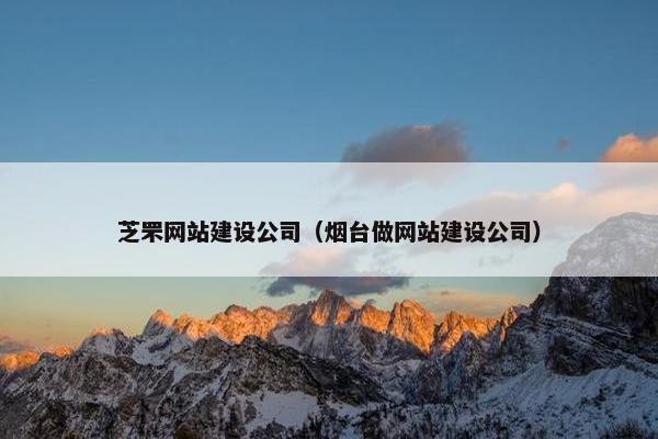 芝罘网站建设公司（烟台做网站建设公司）