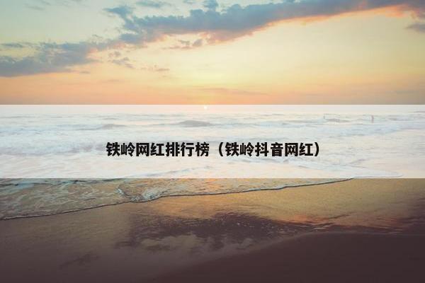 铁岭网红排行榜（铁岭抖音网红）