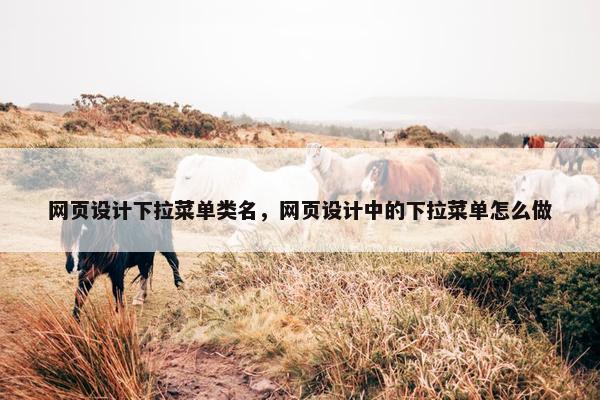 网页设计下拉菜单类名，网页设计中的下拉菜单怎么做