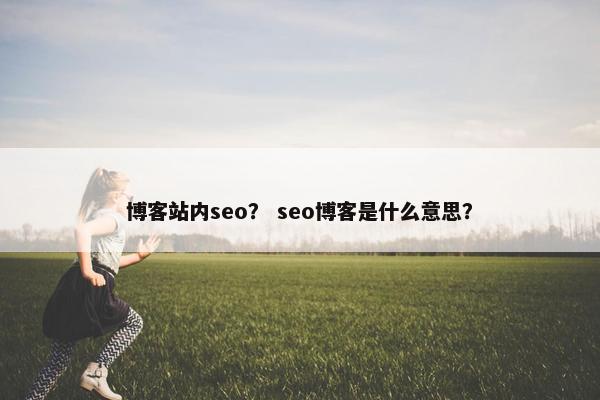 博客站内seo？ seo博客是什么意思？