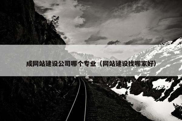 成网站建设公司哪个专业（网站建设找哪家好）