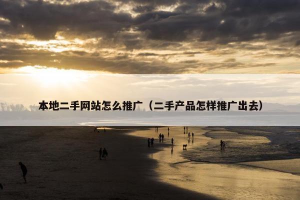 本地二手网站怎么推广（二手产品怎样推广出去）
