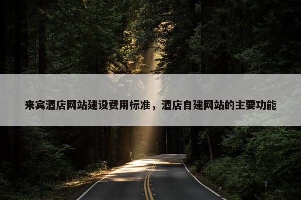 来宾酒店网站建设费用标准，酒店自建网站的主要功能