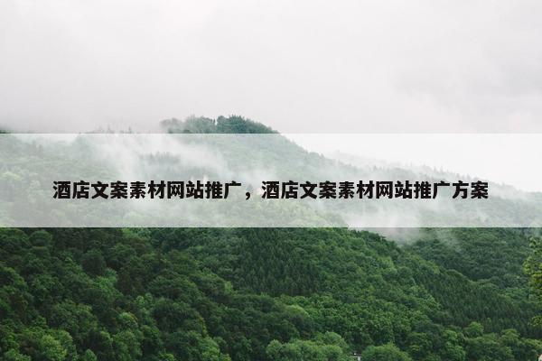 酒店文案素材网站推广，酒店文案素材网站推广方案