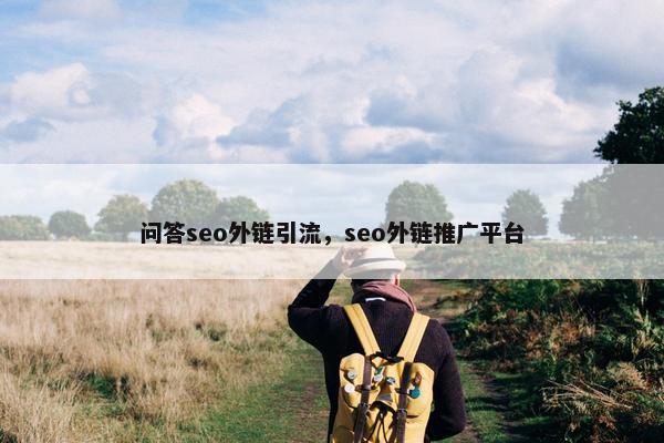 问答seo外链引流，seo外链推广平台