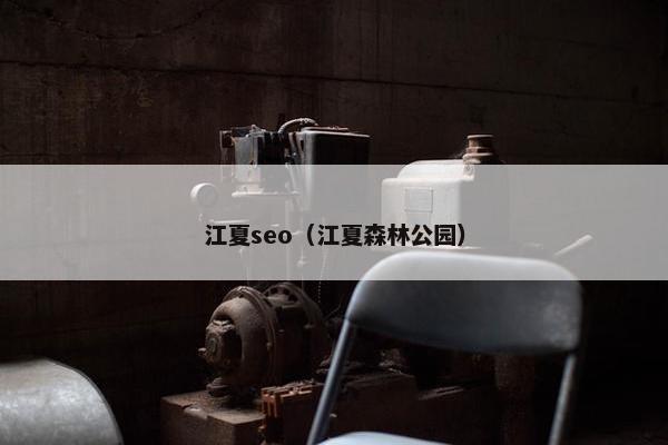 江夏seo（江夏森林公园）