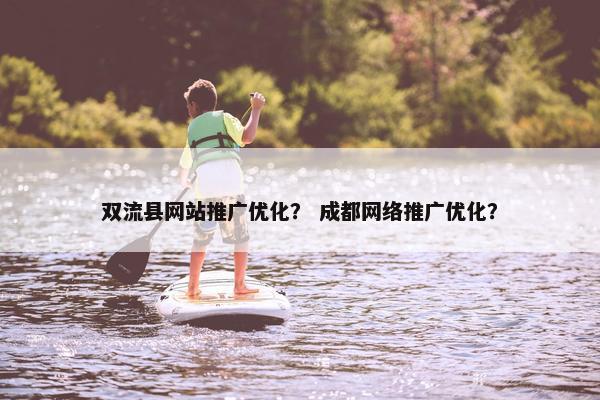 双流县网站推广优化？ 成都网络推广优化？