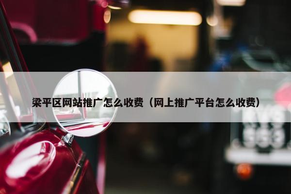 梁平区网站推广怎么收费（网上推广平台怎么收费）