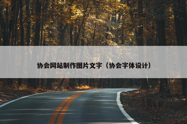 协会网站制作图片文字（协会字体设计）
