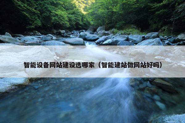 智能设备网站建设选哪家（智能建站做网站好吗）