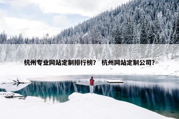 杭州专业网站定制排行榜？ 杭州网站定制公司？
