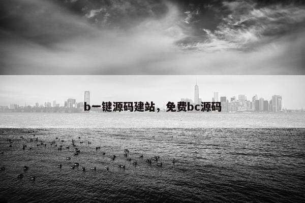 b一键源码建站，免费bc源码
