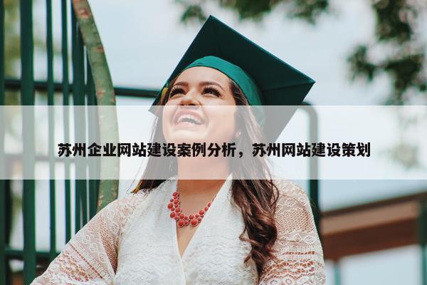苏州企业网站建设案例分析，苏州网站建设策划