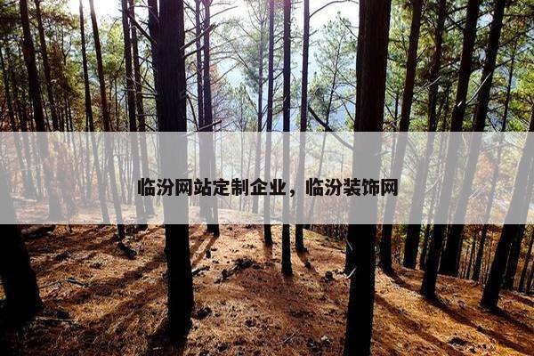 临汾网站定制企业，临汾装饰网