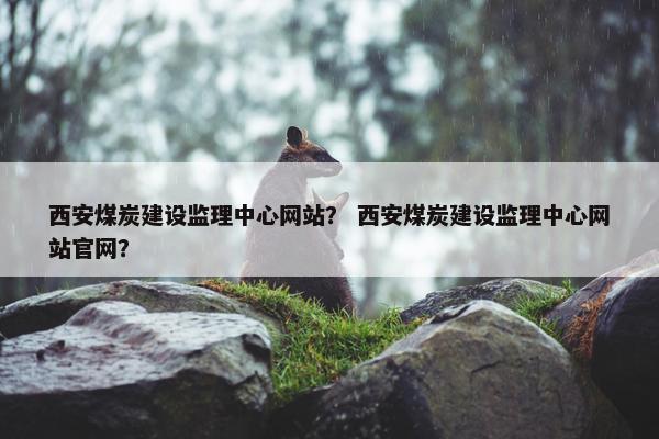 西安煤炭建设监理中心网站？ 西安煤炭建设监理中心网站官网？