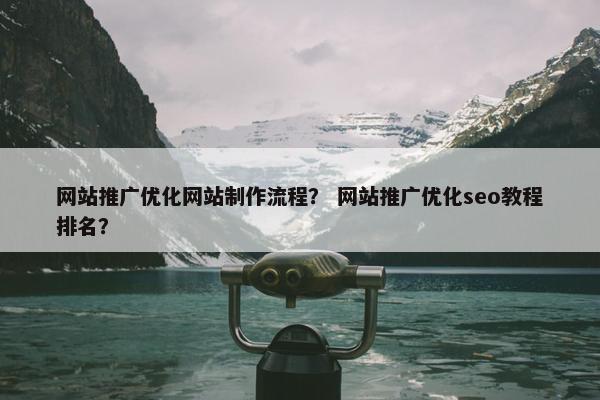 网站推广优化网站制作流程？ 网站推广优化seo教程排名？