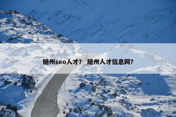 随州seo人才？ 随州人才信息网？
