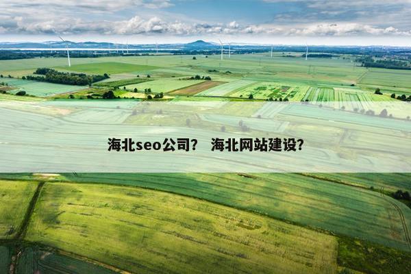 海北seo公司？ 海北网站建设？