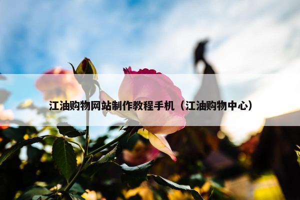 江油购物网站制作教程手机（江油购物中心）