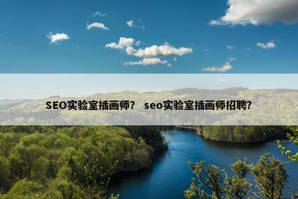 SEO实验室插画师？ seo实验室插画师招聘？