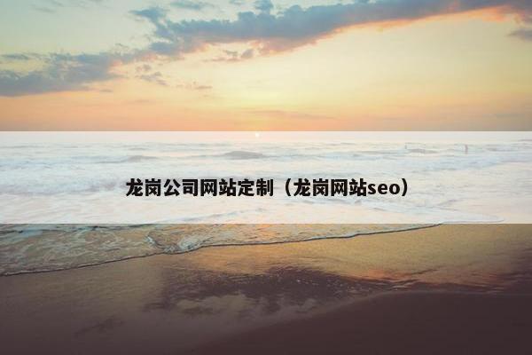 龙岗公司网站定制（龙岗网站seo）