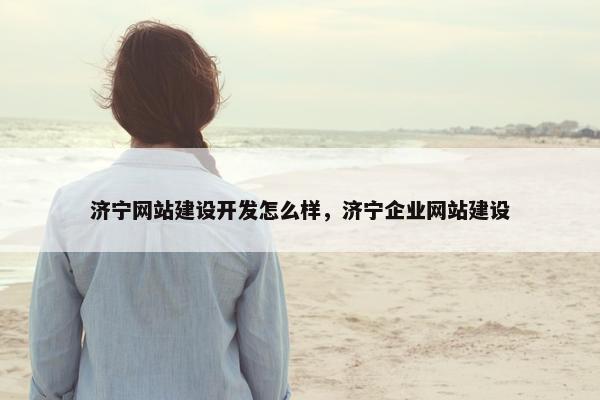 济宁网站建设开发怎么样，济宁企业网站建设