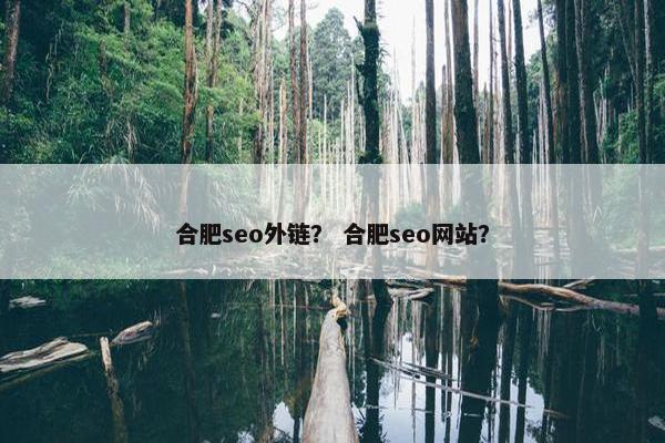 合肥seo外链？ 合肥seo网站？
