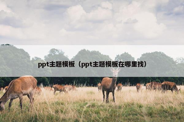 ppt主题模板（ppt主题模板在哪里找）
