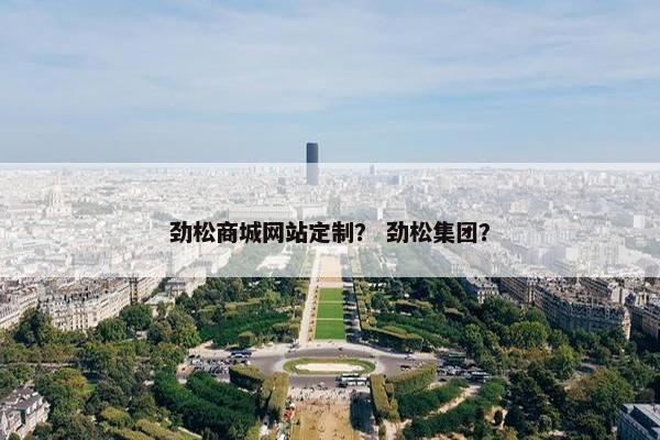 劲松商城网站定制？ 劲松集团？