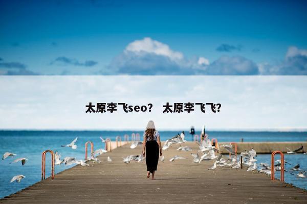 太原李飞seo？ 太原李飞飞？