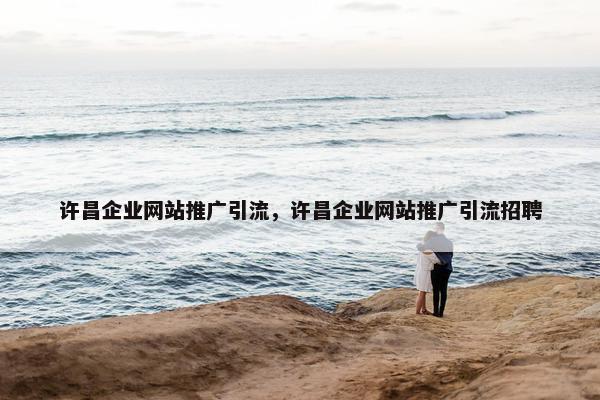 许昌企业网站推广引流，许昌企业网站推广引流招聘