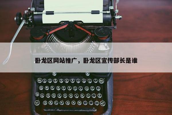 卧龙区网站推广，卧龙区宣传部长是谁