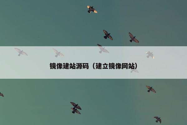 镜像建站源码（建立镜像网站）