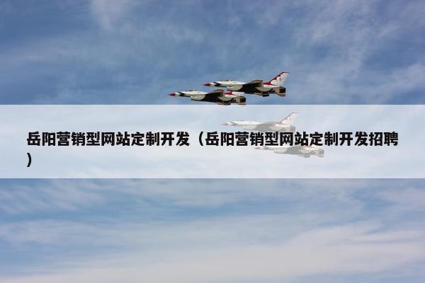 岳阳营销型网站定制开发（岳阳营销型网站定制开发招聘）