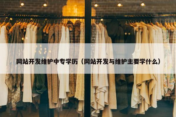 网站开发维护中专学历（网站开发与维护主要学什么）