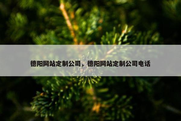 德阳网站定制公司，德阳网站定制公司电话