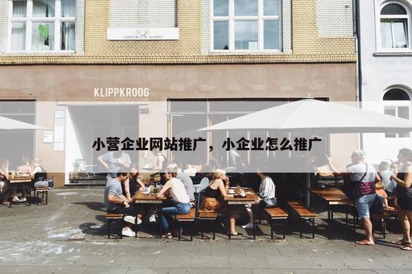 小营企业网站推广，小企业怎么推广