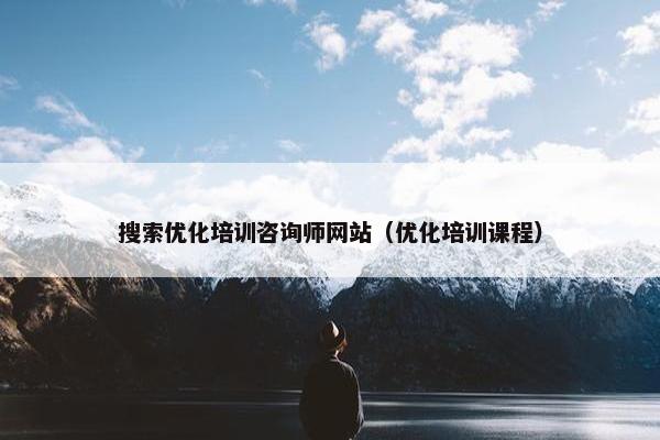 搜索优化培训咨询师网站（优化培训课程）