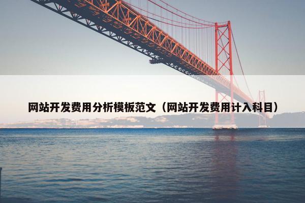 网站开发费用分析模板范文（网站开发费用计入科目）