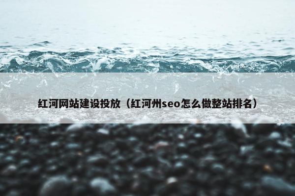 红河网站建设投放（红河州seo怎么做整站排名）
