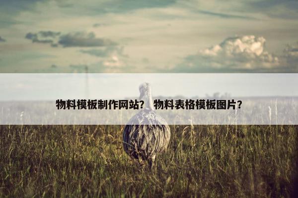 物料模板制作网站？ 物料表格模板图片？