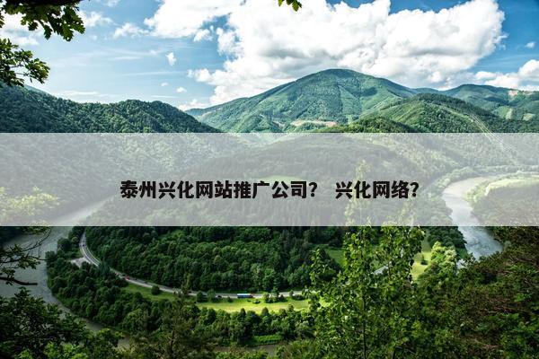 泰州兴化网站推广公司？ 兴化网络？