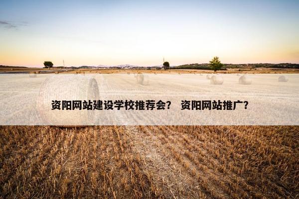 资阳网站建设学校推荐会？ 资阳网站推广？