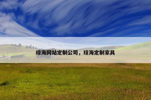 琼海网站定制公司，琼海定制家具