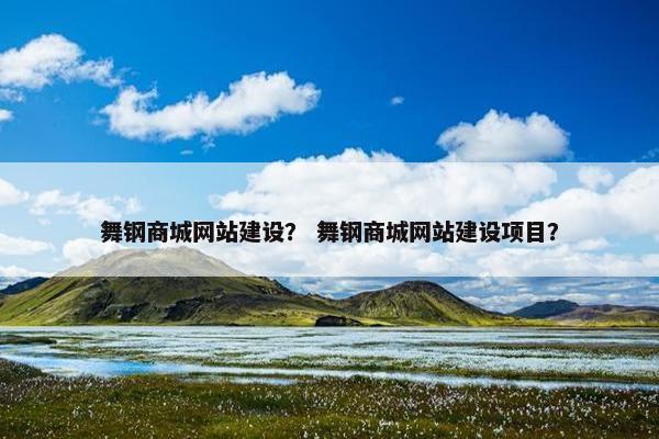 舞钢商城网站建设？ 舞钢商城网站建设项目？