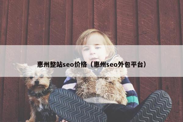 惠州整站seo价格（惠州seo外包平台）