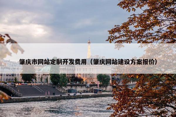 肇庆市网站定制开发费用（肇庆网站建设方案报价）